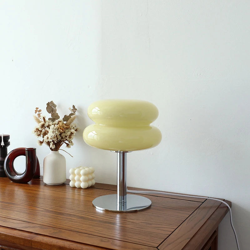 Macaron Glass Table Lamp Trichromatic