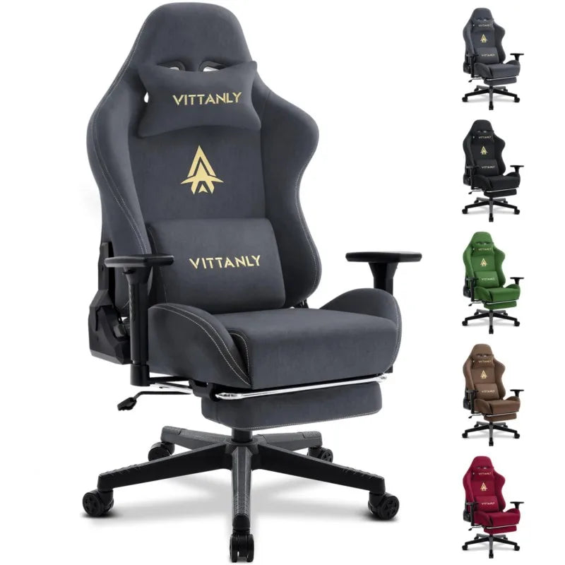 Kitinjoy Natural Suede Gaming Chair