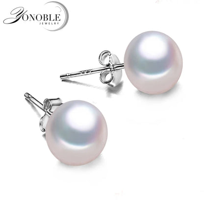 Genuine Freshwater Pearl Stud Earrings