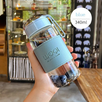 340Ml 480Ml Portable Glass Bottle