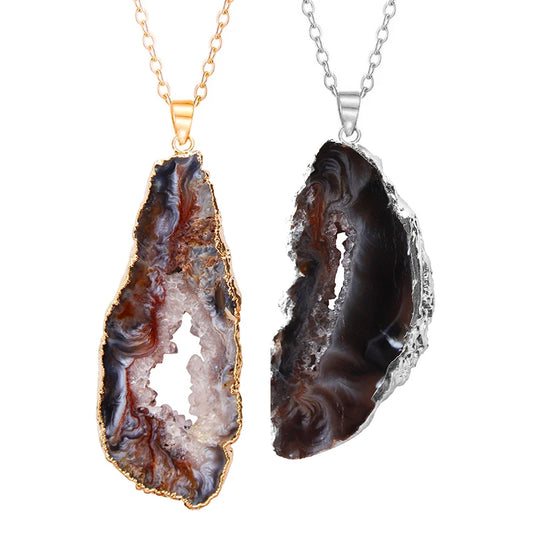 Irregualr Natural Agate Quartz Geode