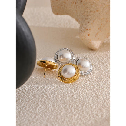Yhpup Korean Imitation Pearls Round