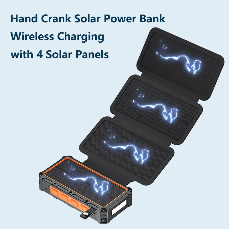 Hand Crank Solar Power 20000Mah
