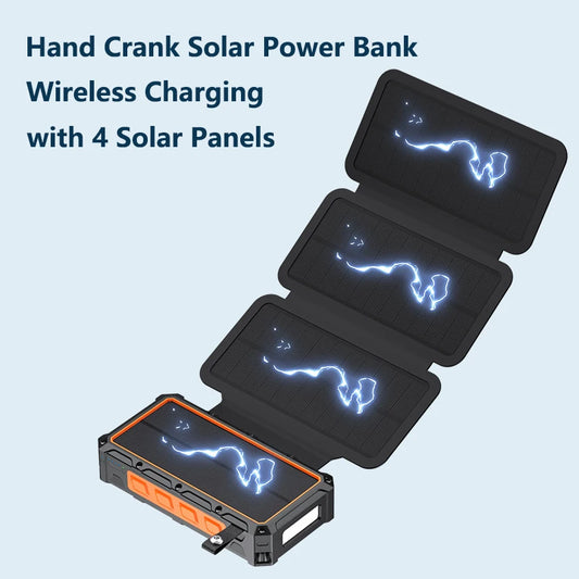 Hand Crank Solar Power 20000Mah