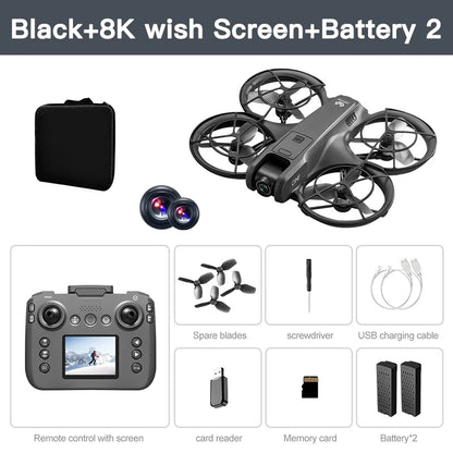 Xiaomi V666 Mini Drone 4K Professional Aerial 8k Dual Camera Intelligent obstacle avoidance  Brushless Quadcopter Kid RC Toy