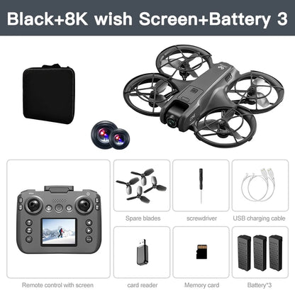 Xiaomi V666 Mini Drone 4K Professional Aerial 8k Dual Camera Intelligent obstacle avoidance  Brushless Quadcopter Kid RC Toy