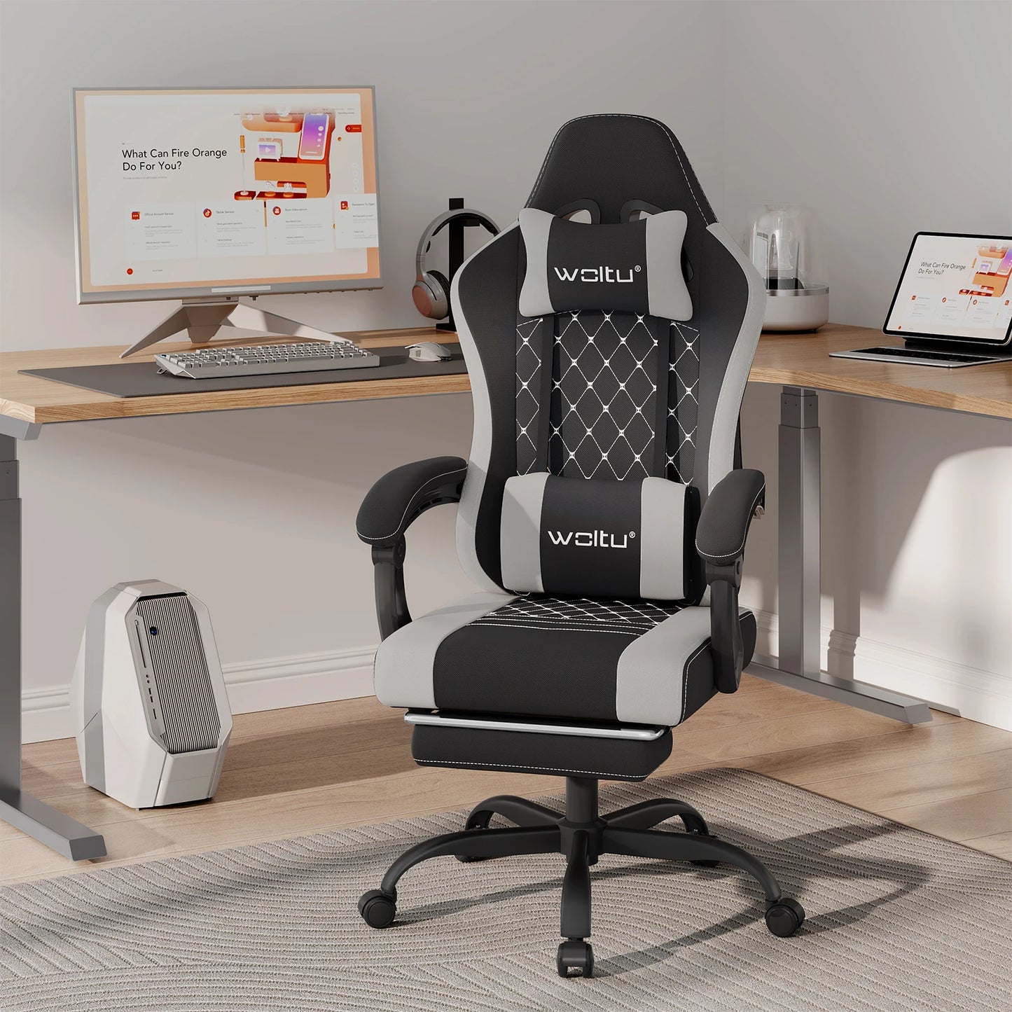 Woltu Massage Gaming Chair Ergonomic