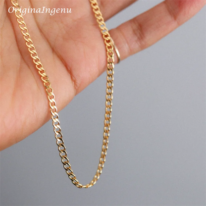14K Gold Filled Curb Chain