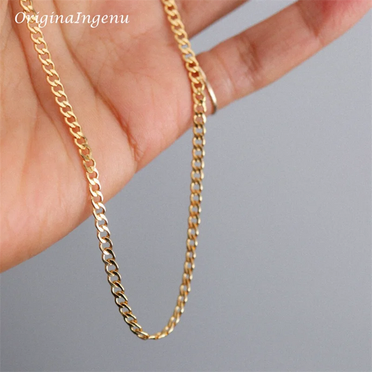 14K Gold Filled Curb Chain