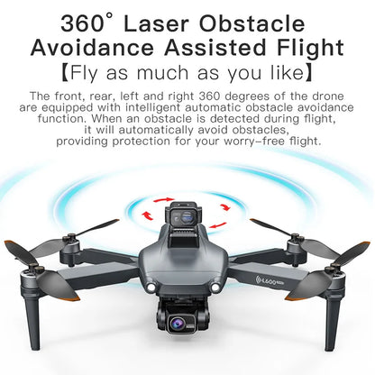 L600 PROMAX Drone 4K Professional 5G GPS HD 3-axis Gimbal Photography Brushless Foldable Quadcopter RC Distance 3KM Drones Toys