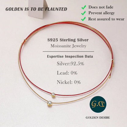 Elegant Double Layer Moissanite Necklace