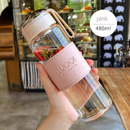340Ml 480Ml Portable Glass Bottle