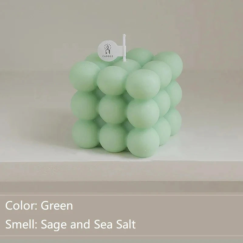 Ins Bubble Cube Shaped Candle