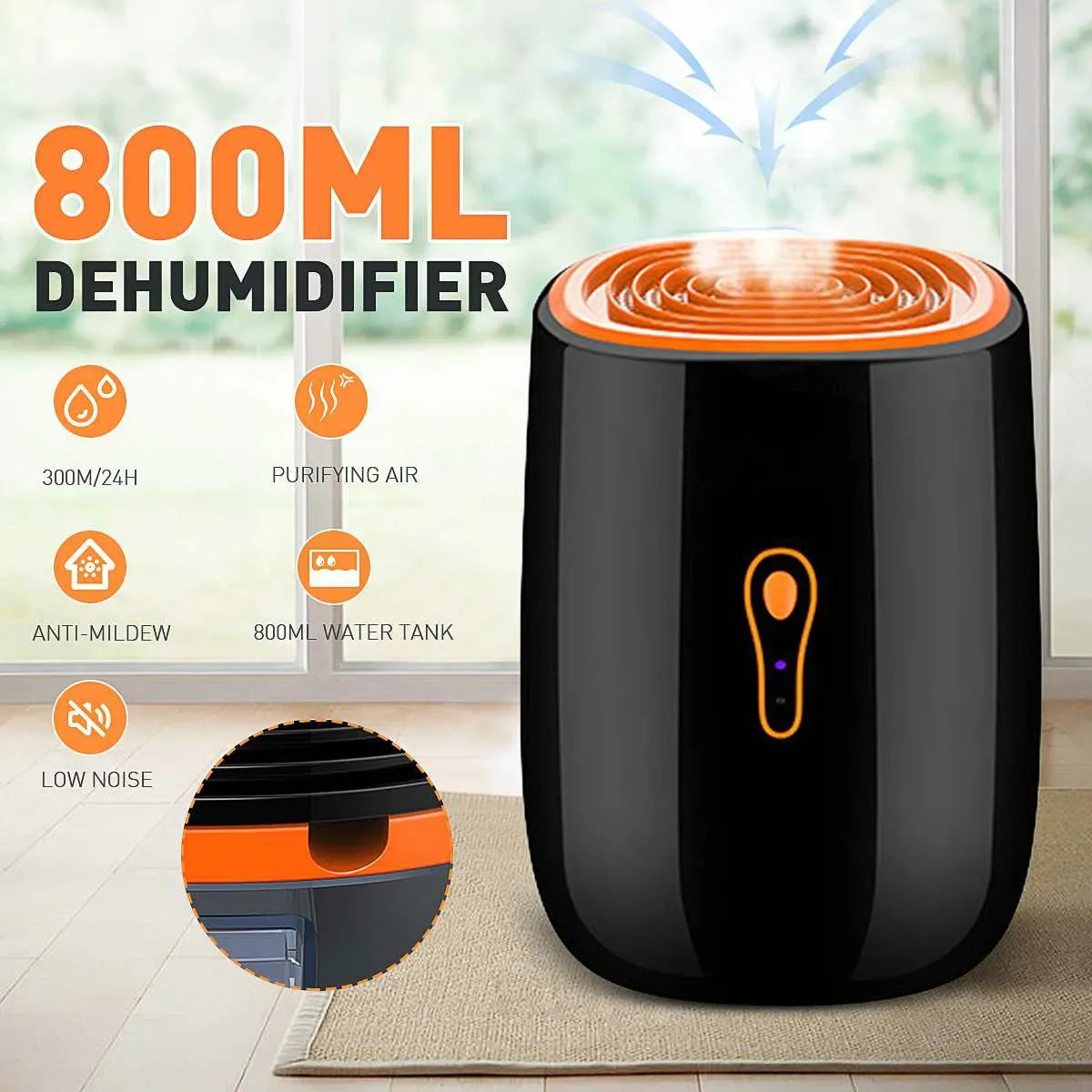 Tinsol New Air Dehumidifier 800Ml