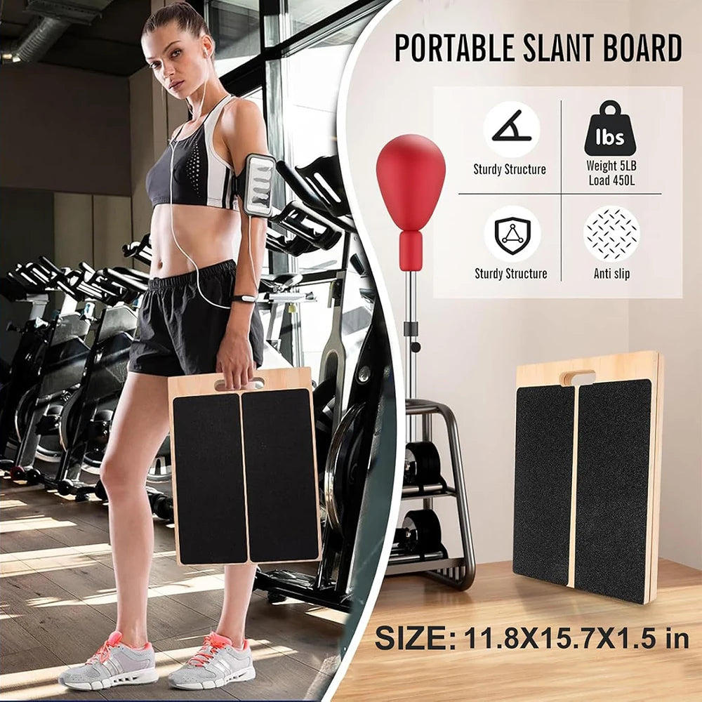 Foldable Wooden Incline Board Adjustable