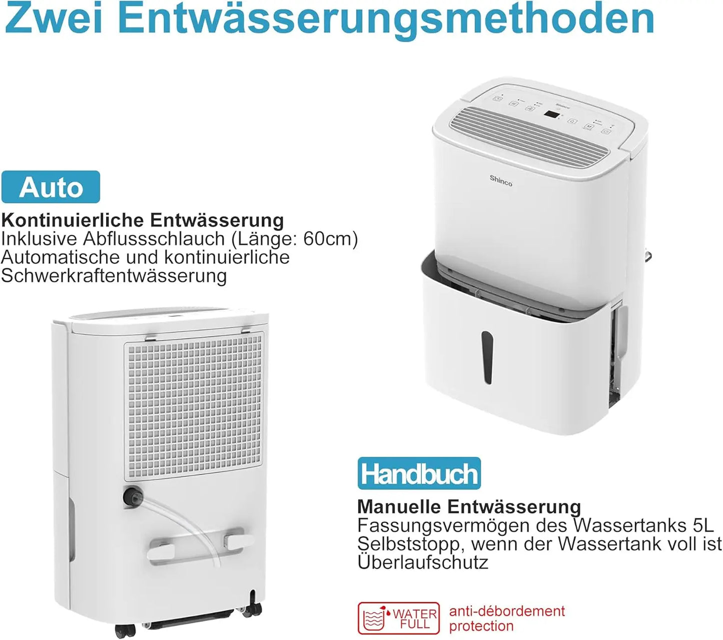 Shinco 30L Electric Dehumidifier For