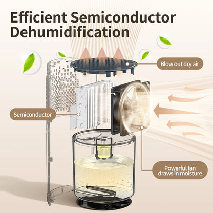 1200Ml 42Oz Dehumidifier For Bedroom