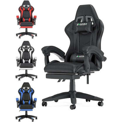 Gaming Chair With Footrest Gamer