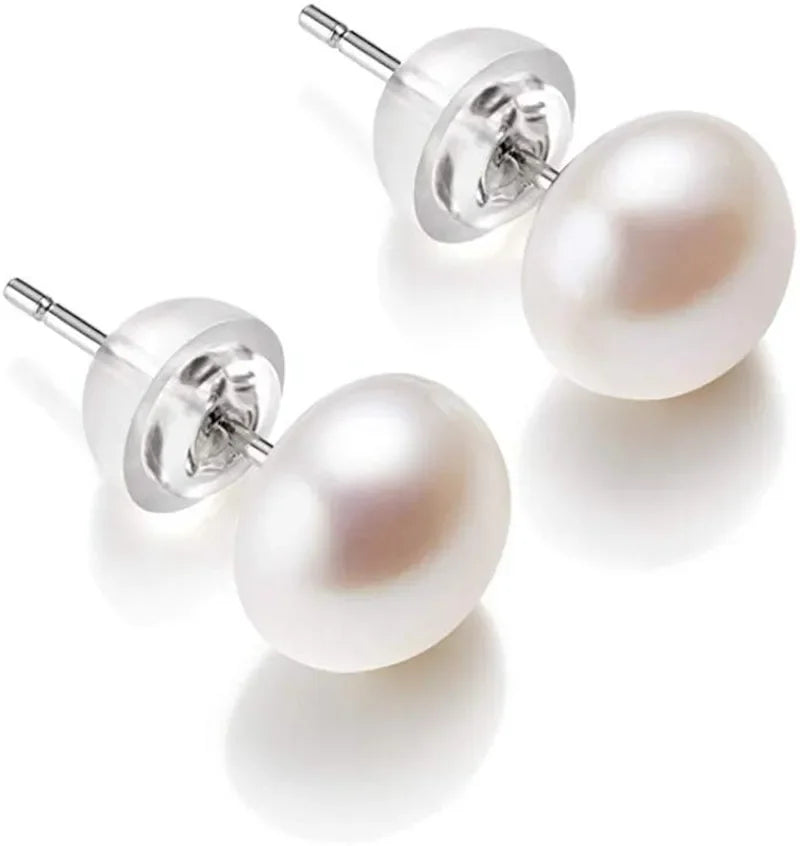 Natural Freshwater Pearl Stud Earrings