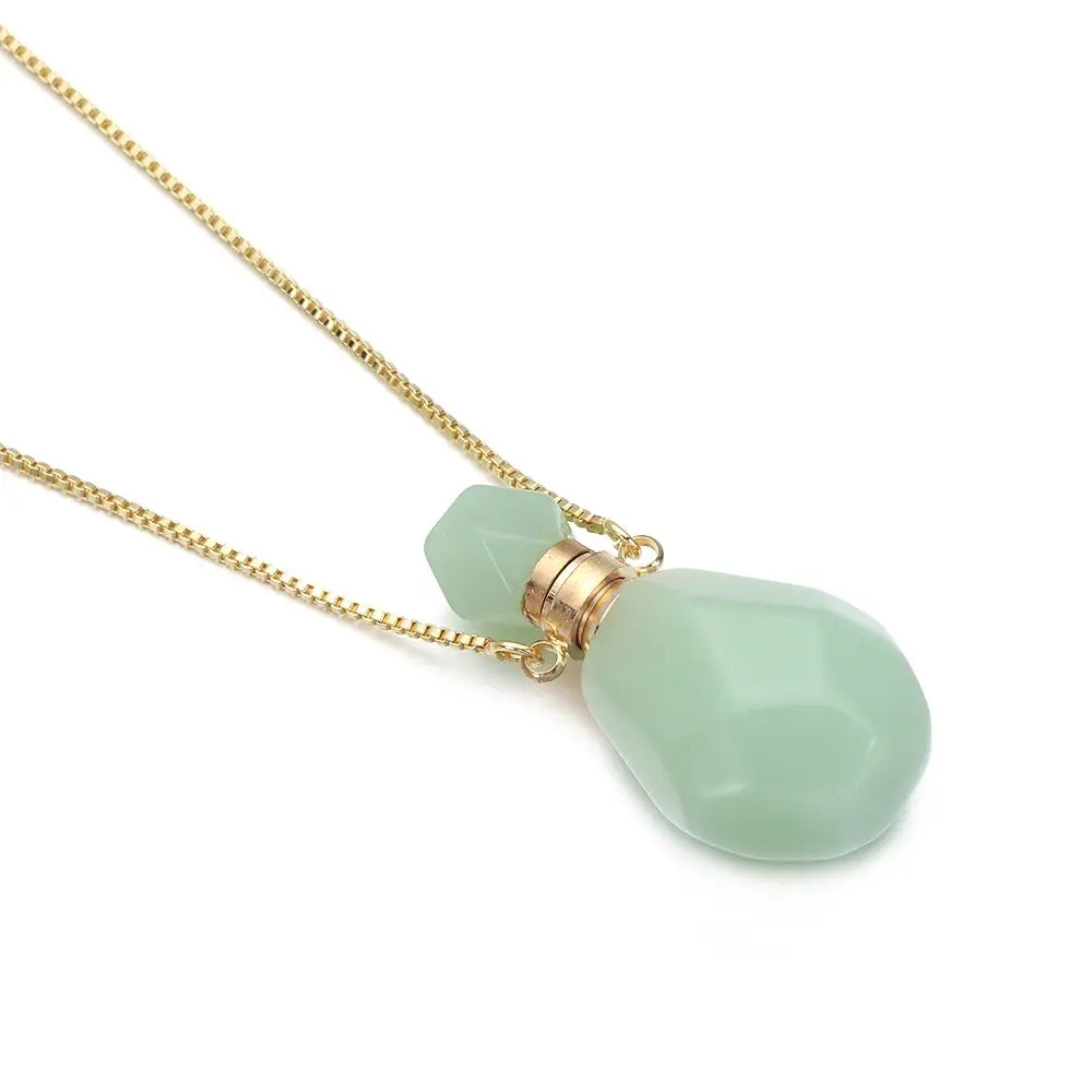 Women Natural Stone Pendant Necklace