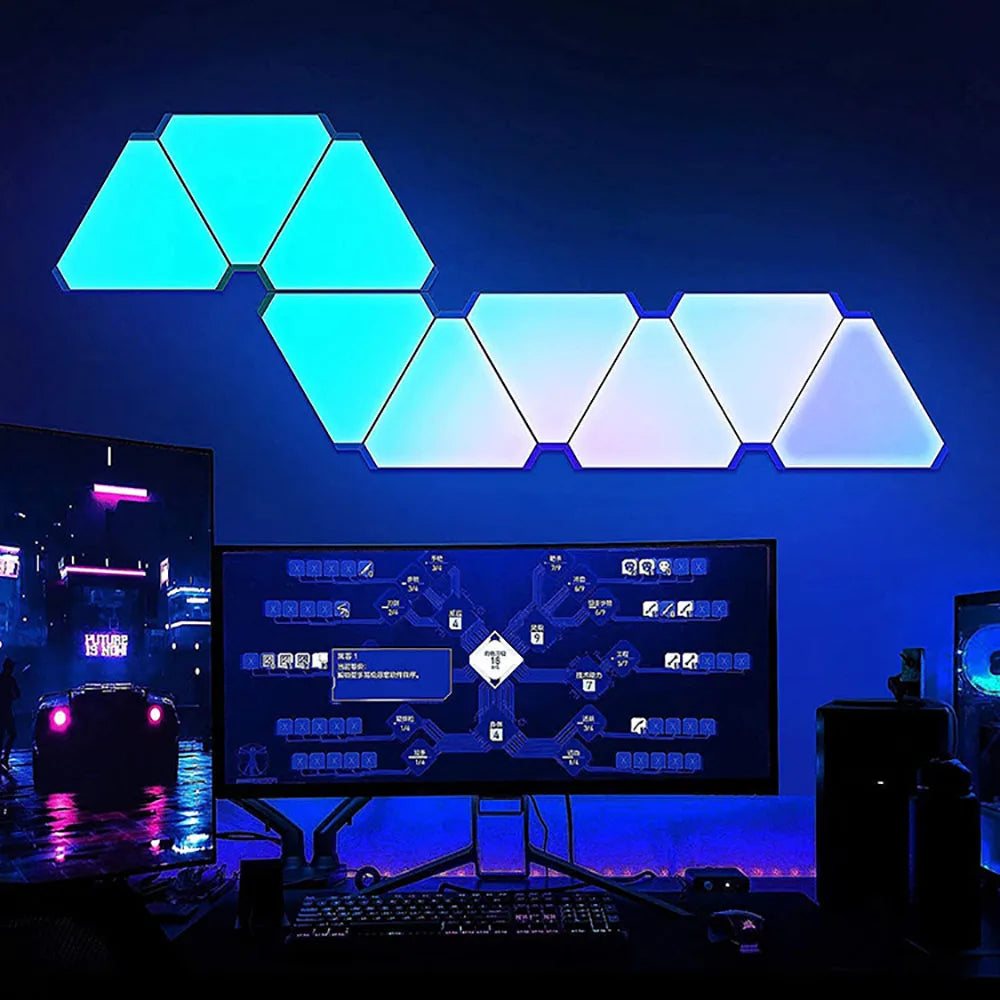 Led Triangular Quantum Lamp Rgb