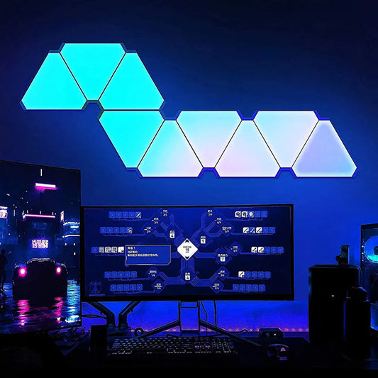 Led Triangular Quantum Lamp Rgb