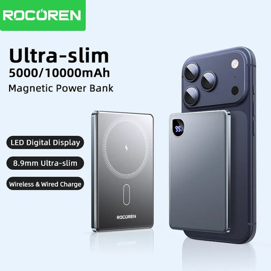 Rocoren 10000Mah Magnetic 5000Mah Power