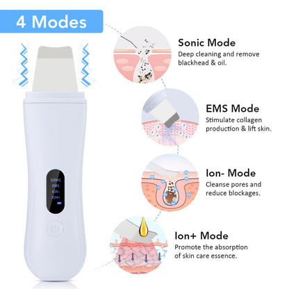 Ultrasonic Skin Scrubber Skin Spatula