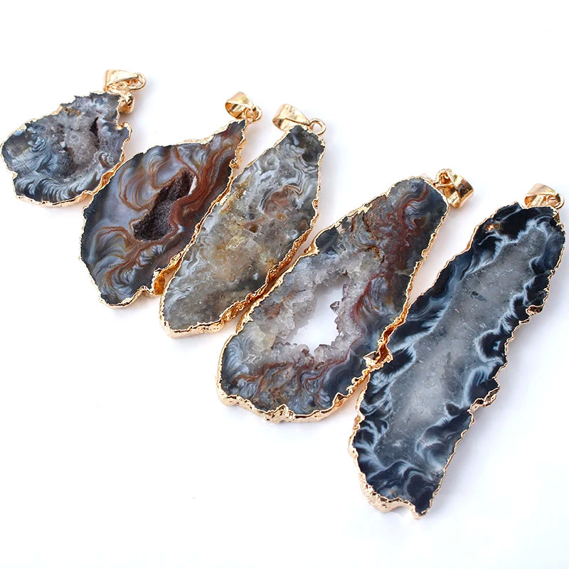 Irregualr Natural Agate Quartz Geode
