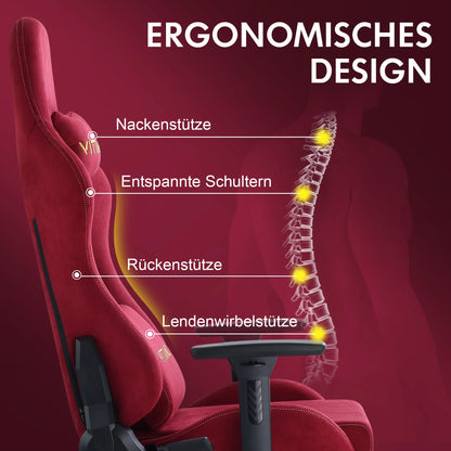 Ergonomic Red Gaming Chair For