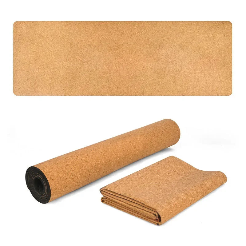 183X61Natural Cork Tpe Yoga Mat