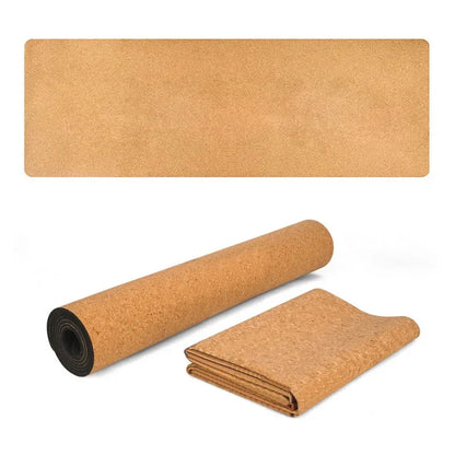183X61Natural Cork Tpe Yoga Mat