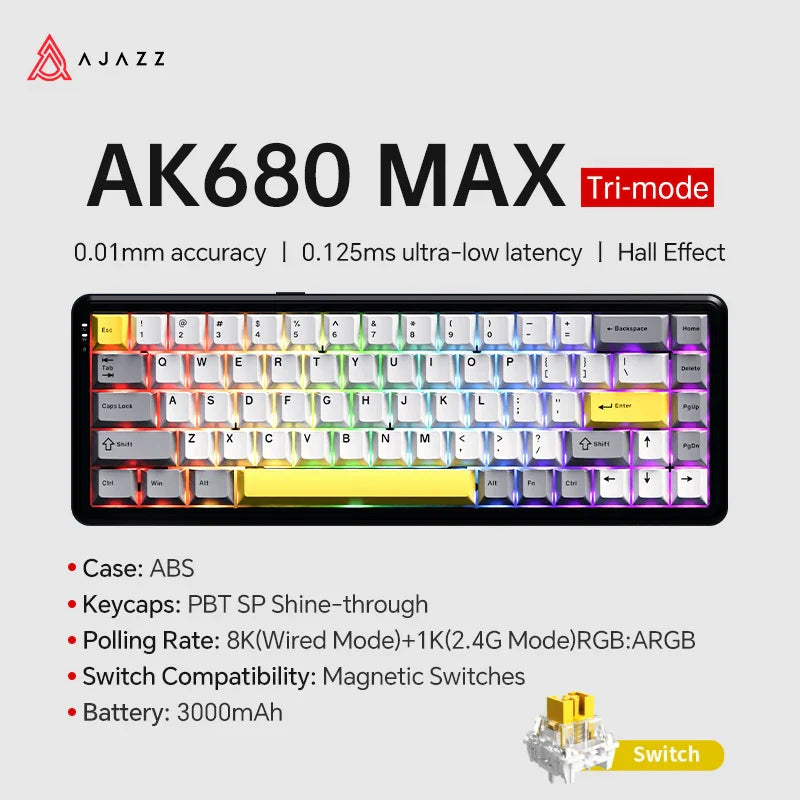 Ajazz Ak680 Max He Hall