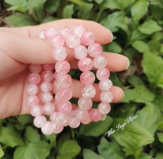 Pink Crystal Quartz Natural Stone