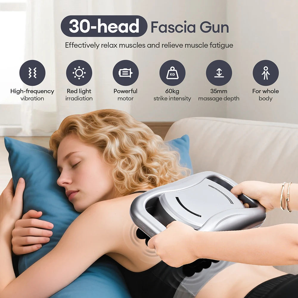 30 Heads Body Massage Gun