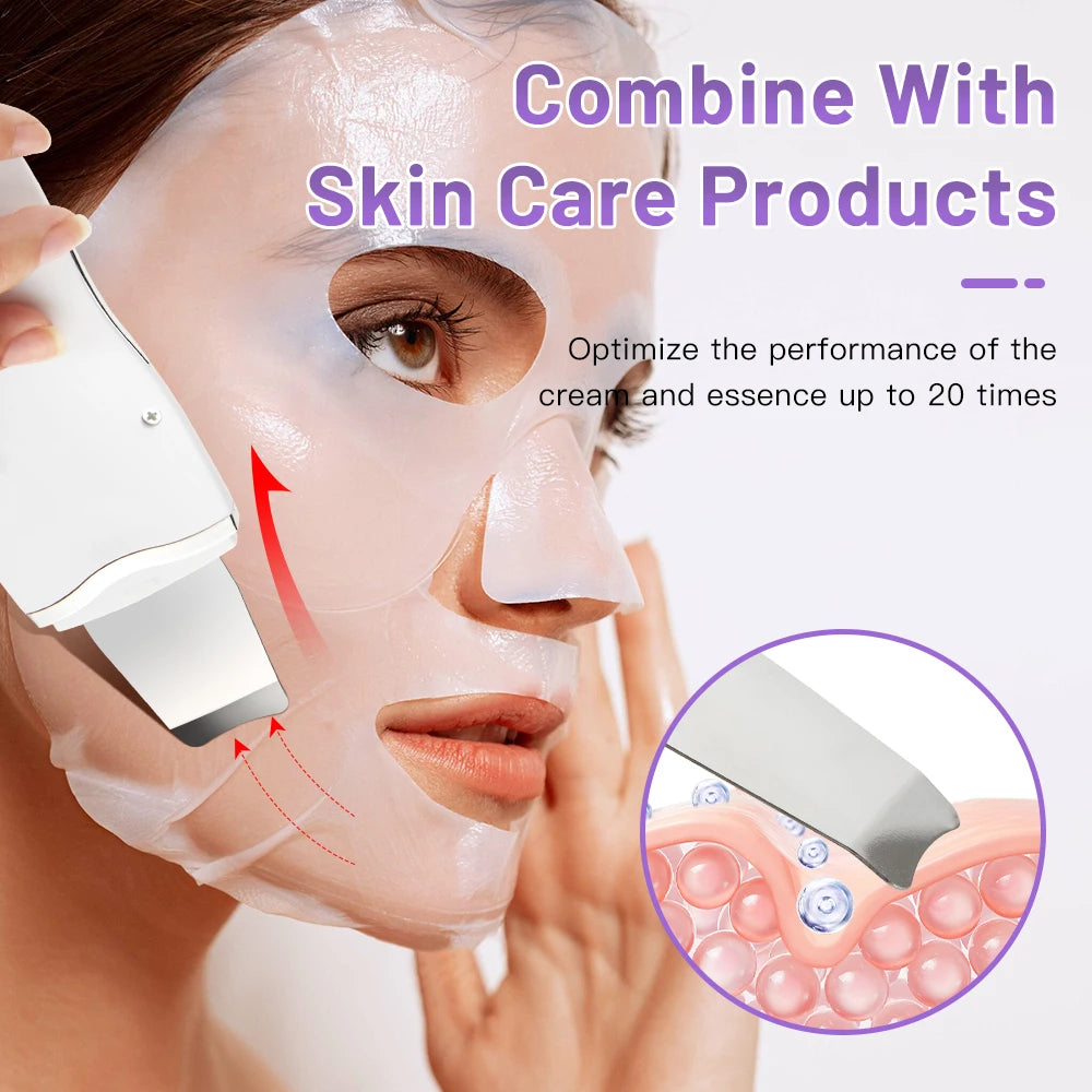 With Box Ultrasonic Skin Scrubber