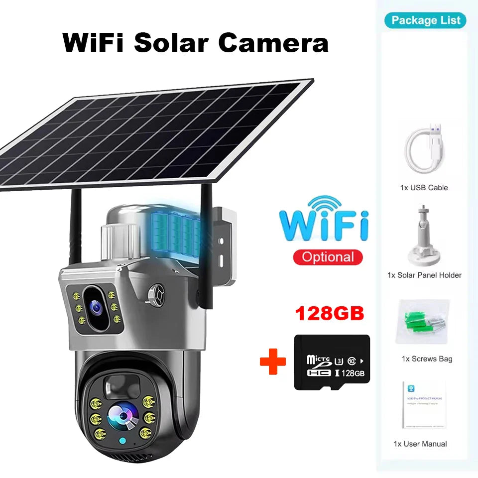 V380 Pro Wifi Solar Camera