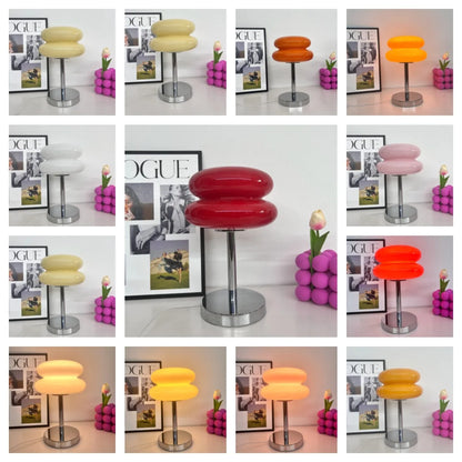 Macaron Glass Table Lamp Trichromatic