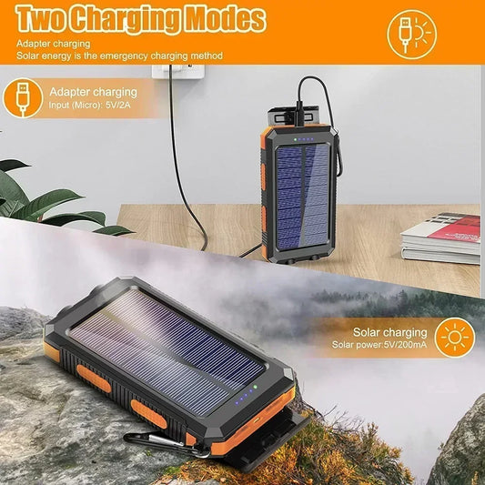 30000Mah Solar Power Waterproof Large