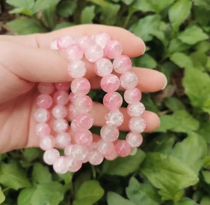 Pink Crystal Quartz Natural Stone