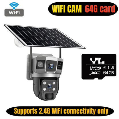 Solar Camera Outdoor 12Mp 6K
