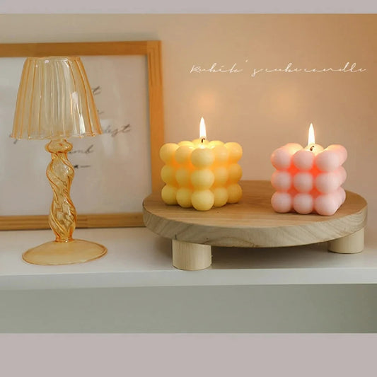 Ins Bubble Cube Shaped Candle