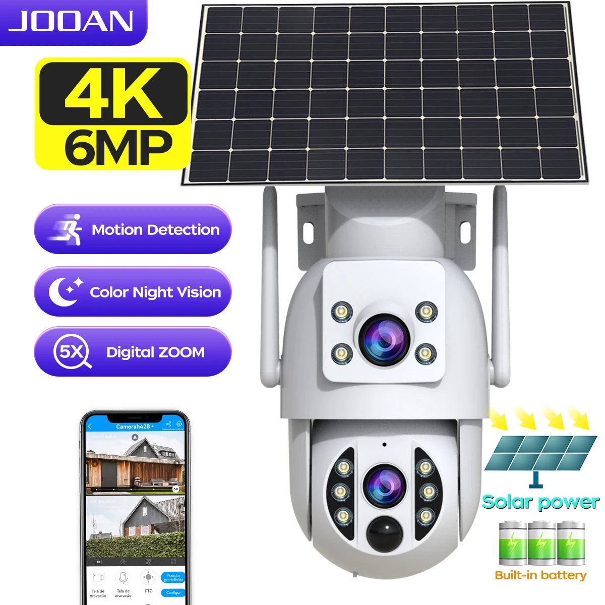 Jooan 4K Solar Security Camera