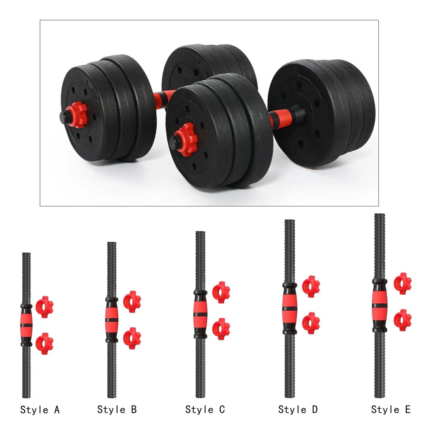 Dumbbells Rod Adjustable Portable Barbell