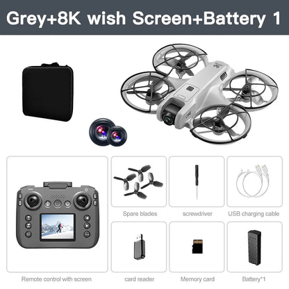 Xiaomi V666 Mini Drone 4K Professional Aerial 8k Dual Camera Intelligent obstacle avoidance  Brushless Quadcopter Kid RC Toy