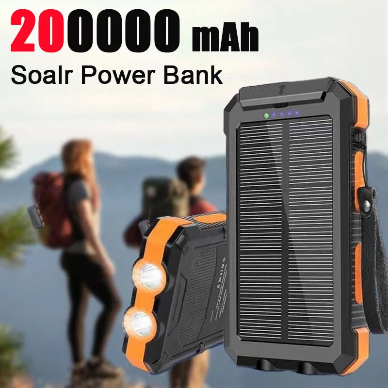 200000Mah Solar Power Portable High