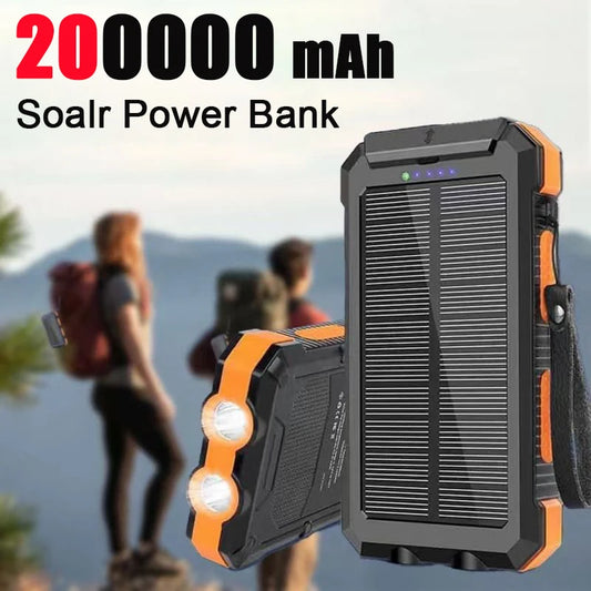 200000Mah Solar Power Portable High