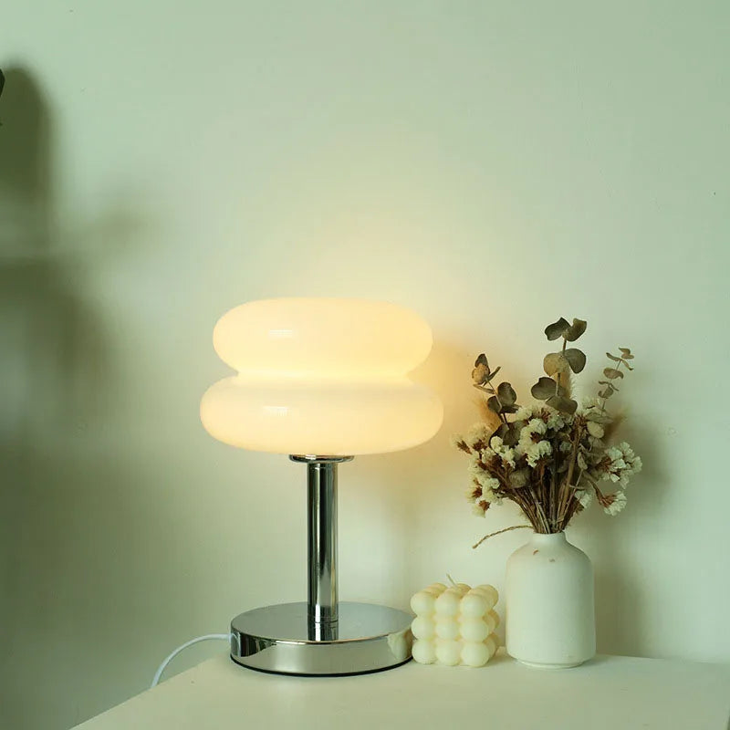 Macaron Glass Table Lamp Trichromatic
