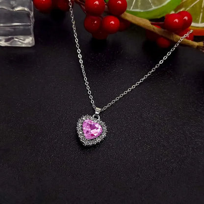 Exquisite Ol Rhinestone Crystal Heart