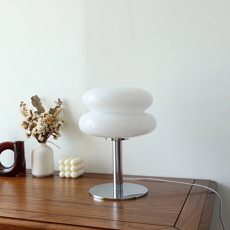 Macaron Glass Table Lamp Trichromatic